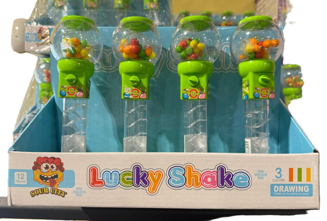 Sour City Lucky Shake Candy Toy 12CT/Display