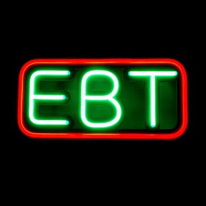 NEON SIGN WITH REMOTE CONTROL, EBT, 1 SET, 20 x 9.9IN