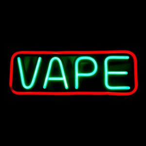 NEON SIGN WITH REMOTE CONTROL, VAPE, 1 SET, 24 x 8.7IN