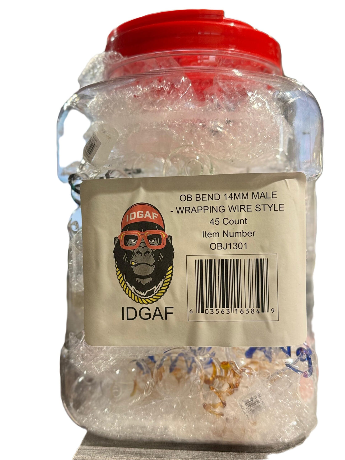 OBJ1301- OB Wrap Wire Design 14mm 45ct/Jar