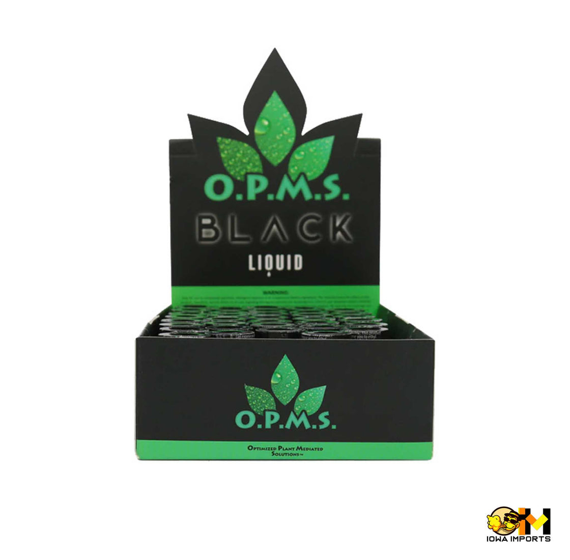 OPMS (BLACK) LIQUID MAENGDA KRATOM EXTRACT 8.8ML SHOT 50CT/ BOX