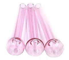 4" Pink Glass Rose jar 60ct