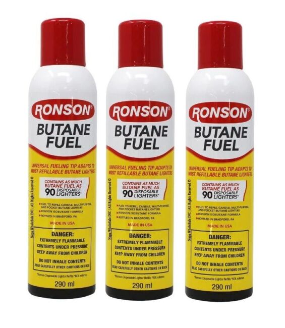 RONSON BUTANE 290ML  / 9.8Oz - 12CT CASE