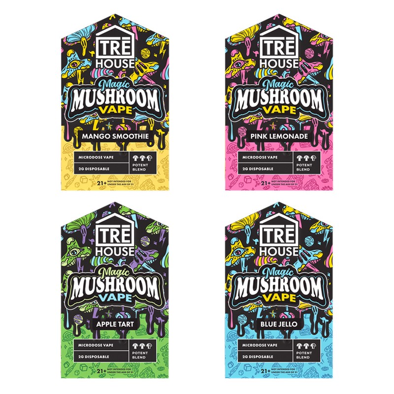 Tre House Magic Mushroom Disposable Vape Kit 2G [ 6 Devices/ Box ]