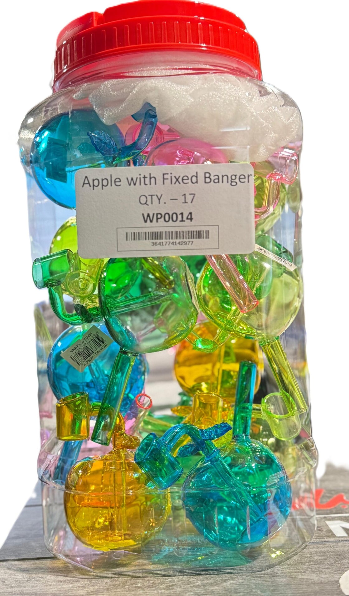 WP0014- Apple with Fixed Banger 17ct/jar